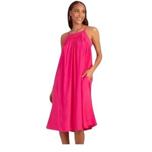 Trina Turk Floret Midi Dress Hot Pink NWT Size XS